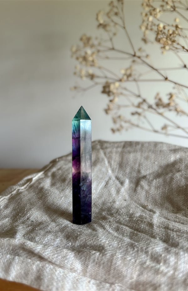 punta in Fluorite Arcobaleno