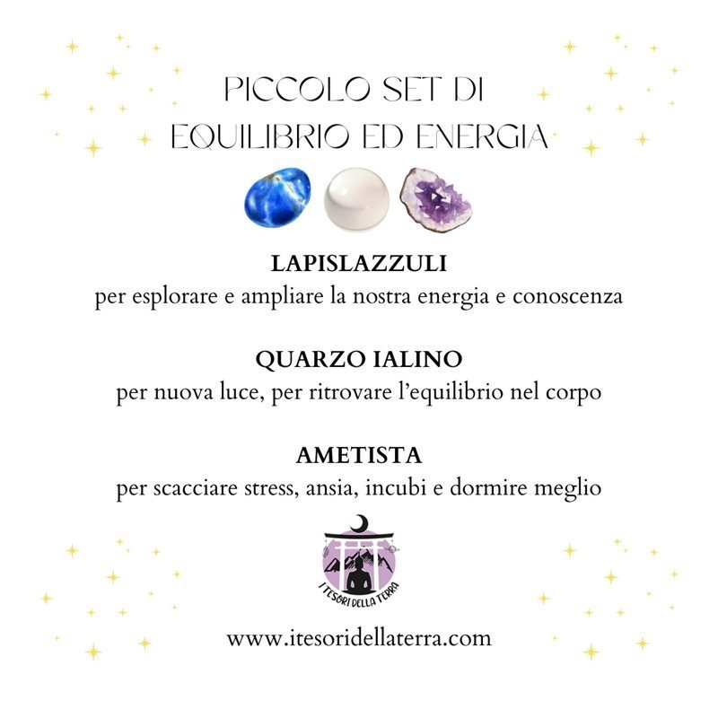 piccolo set di equilibrio ed energia