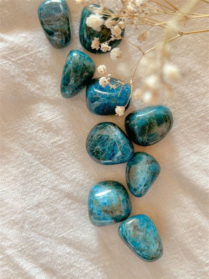 Apatite Blu burattata