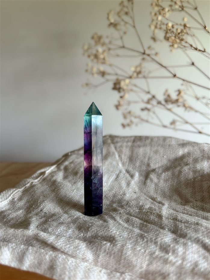 punta in Fluorite Arcobaleno